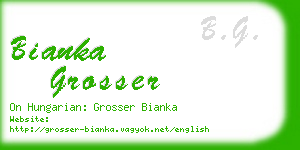 bianka grosser business card